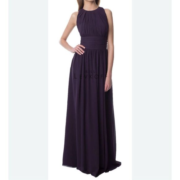 Bill Levkoff Bridesmaid 974 Plum Dreas - Picture 1 of 4